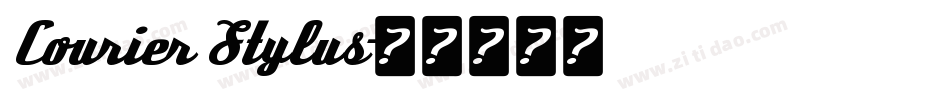 Courier Stylus字体转换